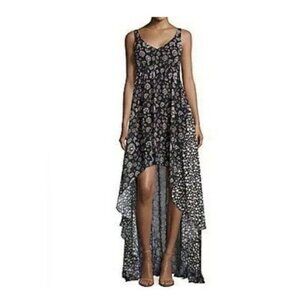Erin Fetherston Size 6  Floral Dress Hi-Lo Sleeveless Maxi